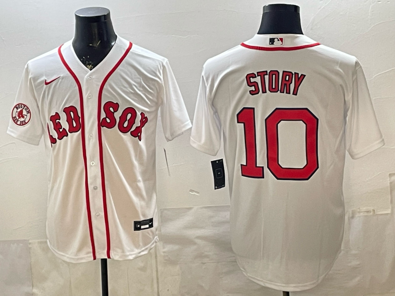 Men Boston Red Sox #10 Story white 2026 Nike MLB Jerseys 20260015